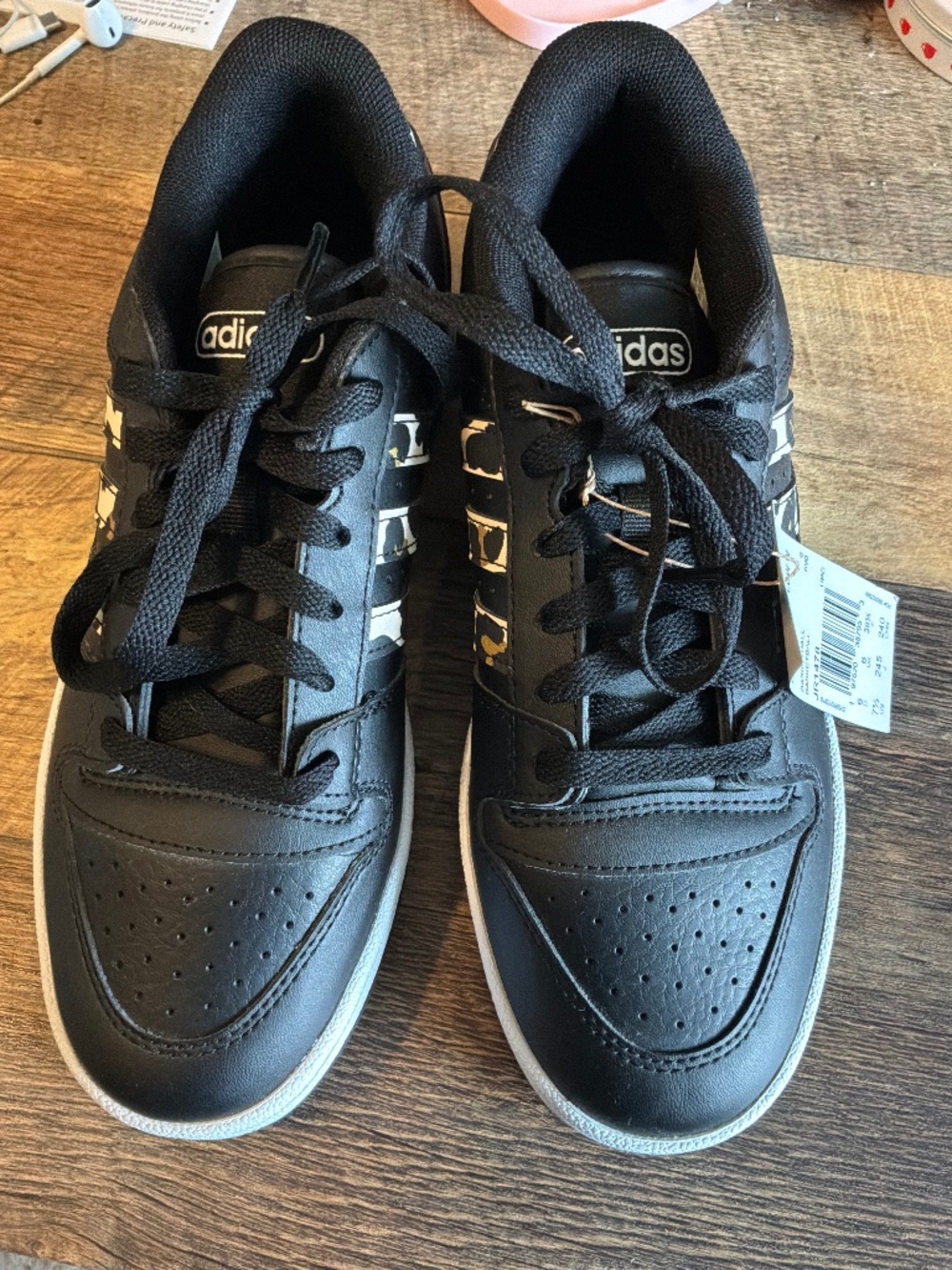 Adidas Break Start Low Black Leopard Print